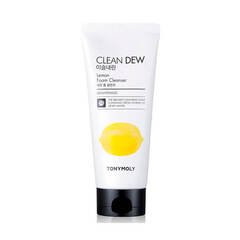 Пенка очищающая для умывания  с экстрактом лимона Tony Moly Clean Dew Seed Foam Cleanser Lemon 180 мл.