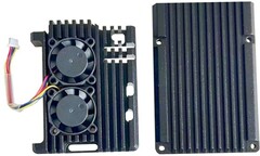RA787 Корпус ACD Metal Aluminum Case with Four-line Double Fans for Raspberry Pi 5
