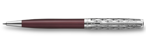 Ручка шариковая Parker Sonnet Premium 2021, K537, Metal & Red Lacquer CT (2119783)