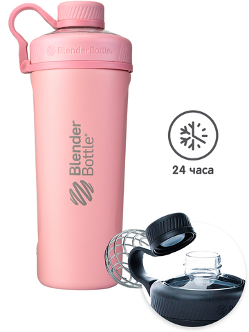 Картинка шейкер Blender Bottle stainless radian tritan 769 Rose Pink - 2