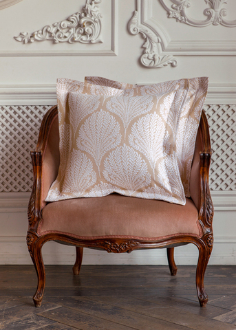 Наволочка декоративная 47х47 Luxberry Oliver бело-бежевая