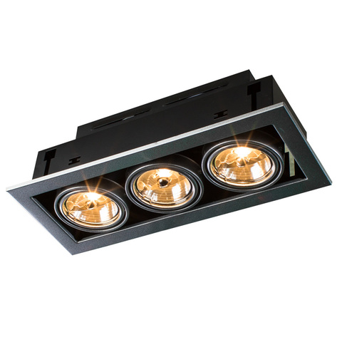 Светильник встраиваемый поворотный Arte Lamp Cardani medio A5930PL-3SI