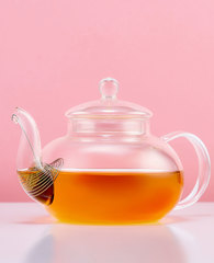 Стеклянный заварочный чайник с подогревом от свечи Orchid 600 мл