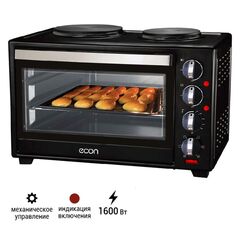 Духовка электрическая, Econ, ECO-GP3222MO, 32 л, 1600 Вт, чер, 13799