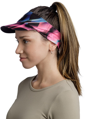 Спортивный козырек от солнца Buff Pack Run Visor Singy Multi фото 2