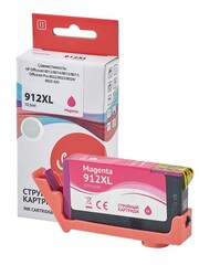 Струйный картридж Sakura 3YL82AE (№912XL Magenta) для HP OfficeJet 8012, 8013, 8014, 8015, 8017; OfficeJet Pro 8022, 8023, 8024, 8025 AIO, пигментный тип чернил, пурпурный, 10,5 мл., 825 к.