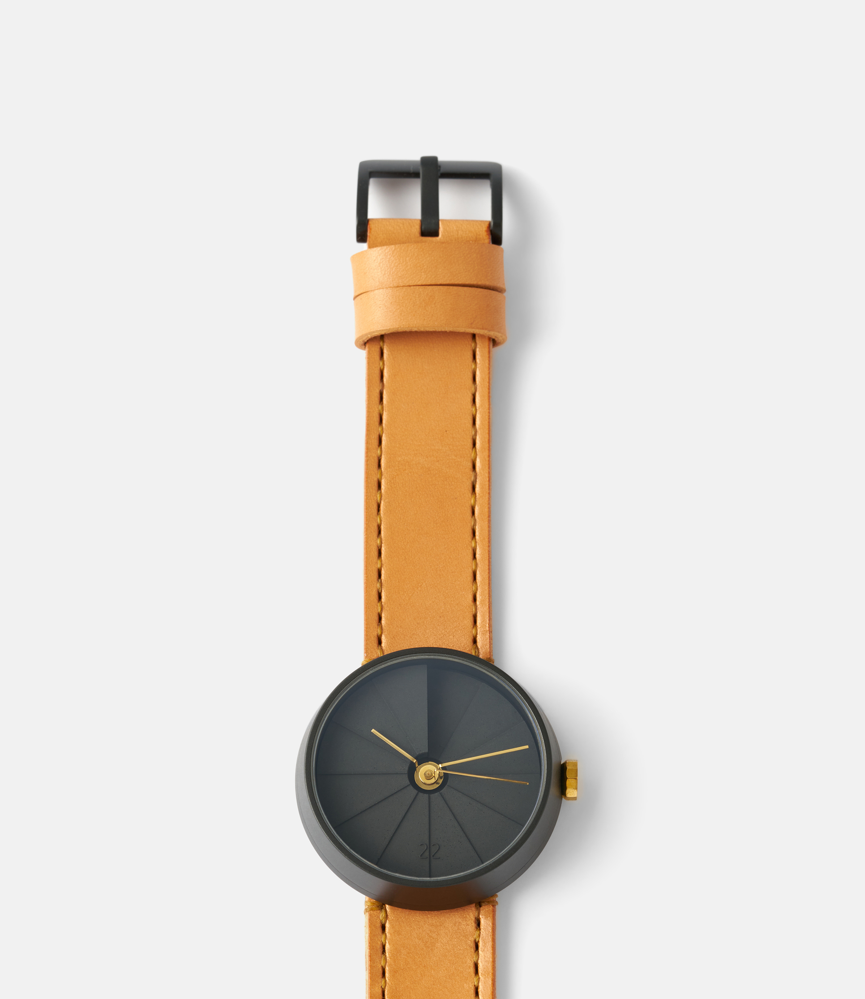 22 Studio 4D Watch Midnight — часы из бетона (42 мм)
