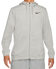 Толстовка теннисная Nike Dri-Fit Hoodie Full Zip M - charcoal heather/black