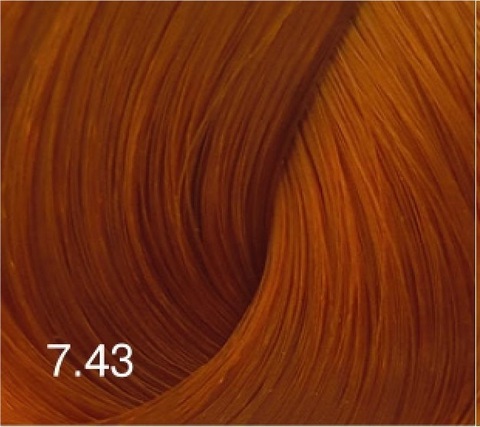 7.43 русый медно-золотистый, крем-краска для волос Bouticle/ Expert Color 100ml
