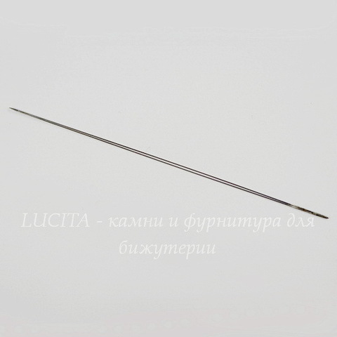 Игла для бисера с большим ушком, 75х0,3 мм