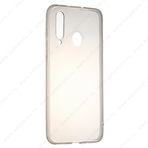 Накладка силиконовая ультра-тонкая для Huawei Nova 4 черная (прозрачная)