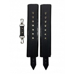 Наручники из эко-кожи черные