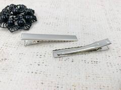 Основа для заколки Крокодил, р. 5,5х0,7 см, никель