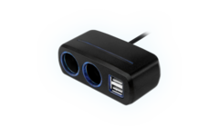 Разветвитель Neoline SL-221 на 2 гнезда и 2 USB c кабелем