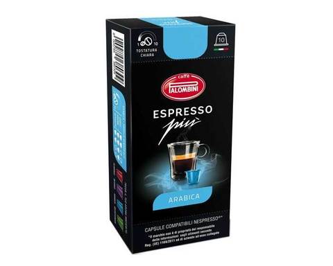 Кофе в капсулах Palombini Espresso Piu Arabica, 10 капсул для кофемашин Nespresso