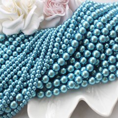 Майорка васильково-синяя 6 мм, 1 нить, МА175