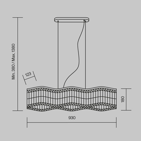 Подвесной светильник Maytoni Dune DIA005PL-06G