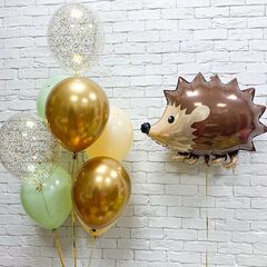 Композиция из воздушных шаров с Ёжиком