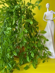 Ампельное растение, зелень искусственная свисающая, цвет зеленый, 73 см, набор 2 шт