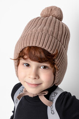 шапка  для девочки  КВ 20293/ш/бежевый