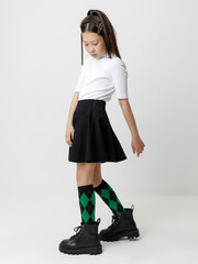 юбка  для девочки  К 7148/черный