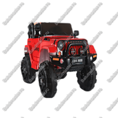 Детский электромобиль "Jeep BEB" красный, стандартная комплектация