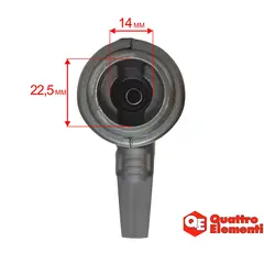 Гидропистолет QUATTRO ELEMENTI для PALERMO 110 / 125, рукоятка (242-298-021)