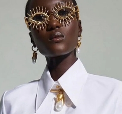 Серьги TOOTH в стиле Schiaparell с подвесками из жемчуга