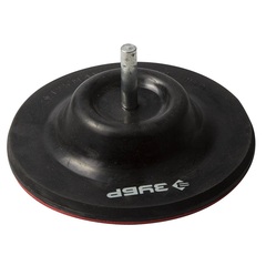 ЗУБР d 125 мм, шпилька d 8 мм, поворотная, резиновая, опорная тарелка на липучке для дрели (3575)