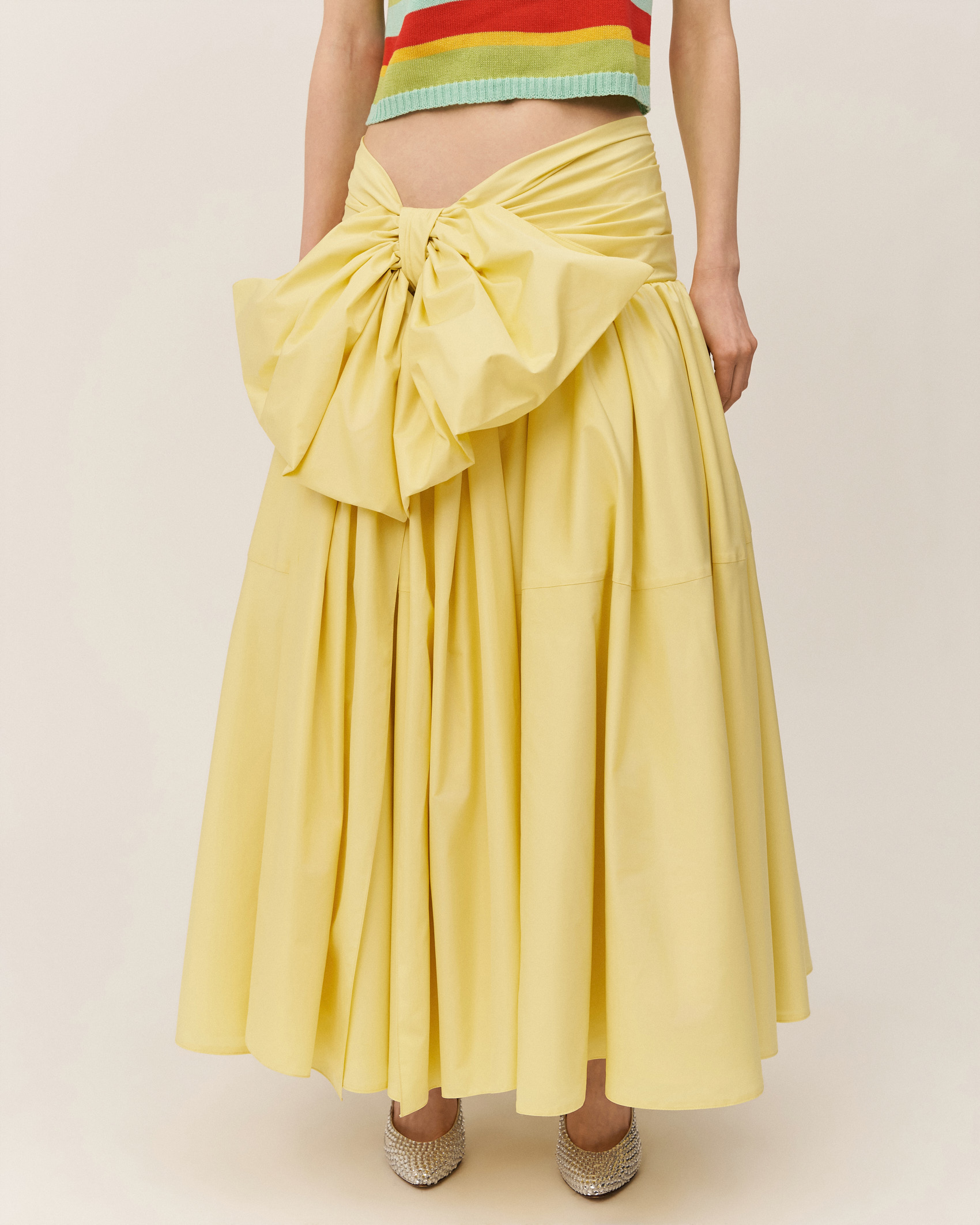 Пышная юбка с бантом