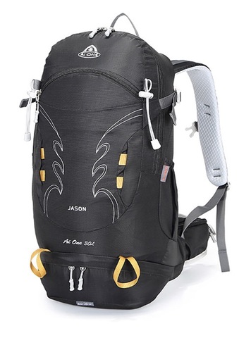 Картинка рюкзак туристический Ai One 1869 black-yellow - 5