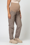Утепленные брюки для беременных 16040 капучино