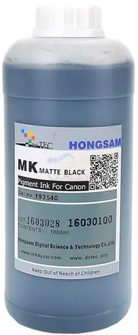 Чернила DCTec для TM-200, iPF6400/iPF8400 Matte Black (MK) 1000 мл пигмент (серия 193640 / 193540)