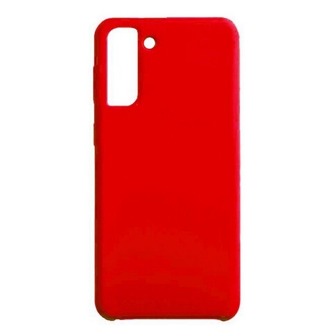 Силиконовый чехол Silicone Cover для Samsung Galaxy S21 Plus (Красный)