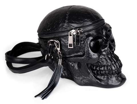 Рюкзак в стиле панк с 3D черепом