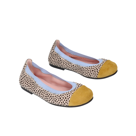 Балетки Pretty Ballerinas Cheetah Color Block Yellow