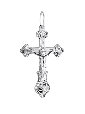 Крестик православный из серебра