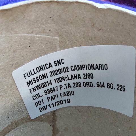 Меринос FULLONICA для Missoni  2/60 фиолетово-синий