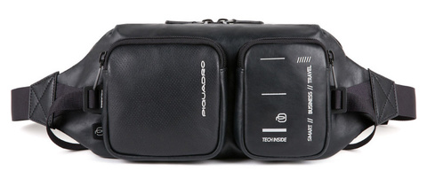 Сумка на пояс Piquadro Kyoto CA4930S106/N чёрный натур.кожа