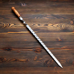 Шампур для люля-кебаб 20мм с деревянной ручкой, 40см