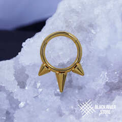 Кликер Spiked PVD Yellow 1.2мм