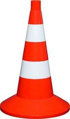 Конус сигнальный водоналивной 750 мм, 2 с/о полосы ЭкоПром(427x427x750см;1,7кг;Красный) - арт.557050