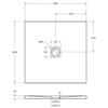 BelBagno TRAY-MR-UNO-A-80-35-W TRAY-MR-UNO-A-80-35-W Поддон из искусственного мрамора