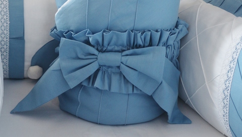 Бант на одеяло- конверт Сказка, голубой