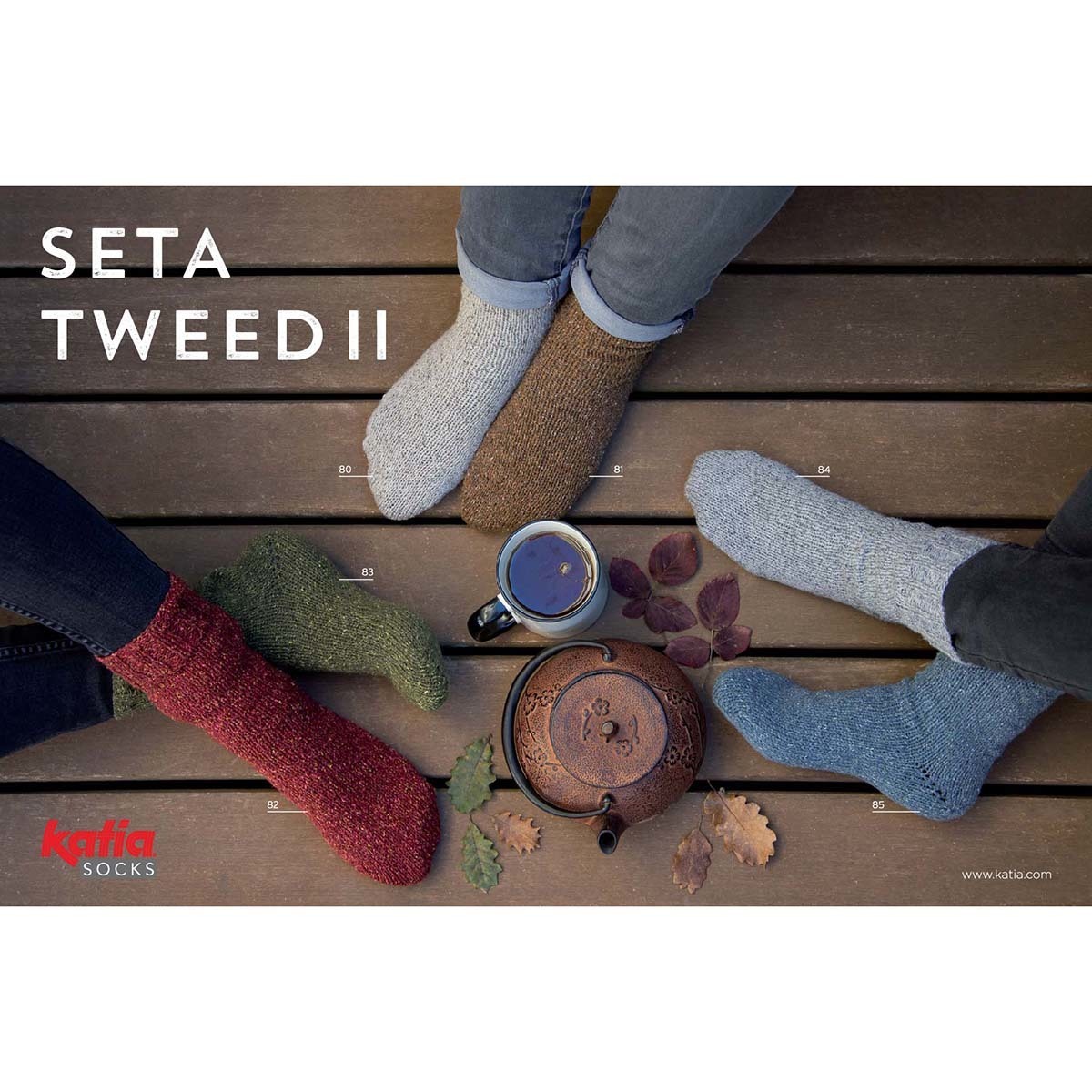 Katia Seta Tweed II Socks - 80