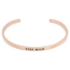 Браслет Stay wild розовая позолота