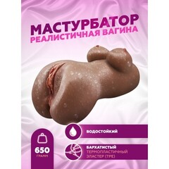 Мастурбатор компактный в виде женского тела и вагины Mary (коричневый)