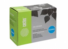 Картридж лазерный Cactus CS-CE390A CE390A черный (10000стр.) для HP LJ M4555/M601/M602/M603