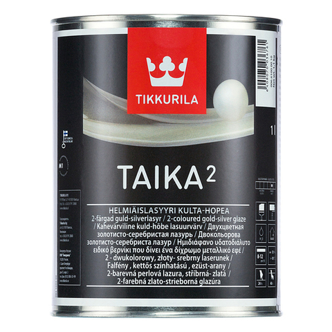 Tikkurila Taika 2/Тиккурила Тайка 2 двухцветная перламутровая лазурь