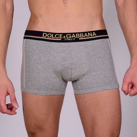 Мужские трусы боксеры серые Dolce Gabbana Italy Boxer